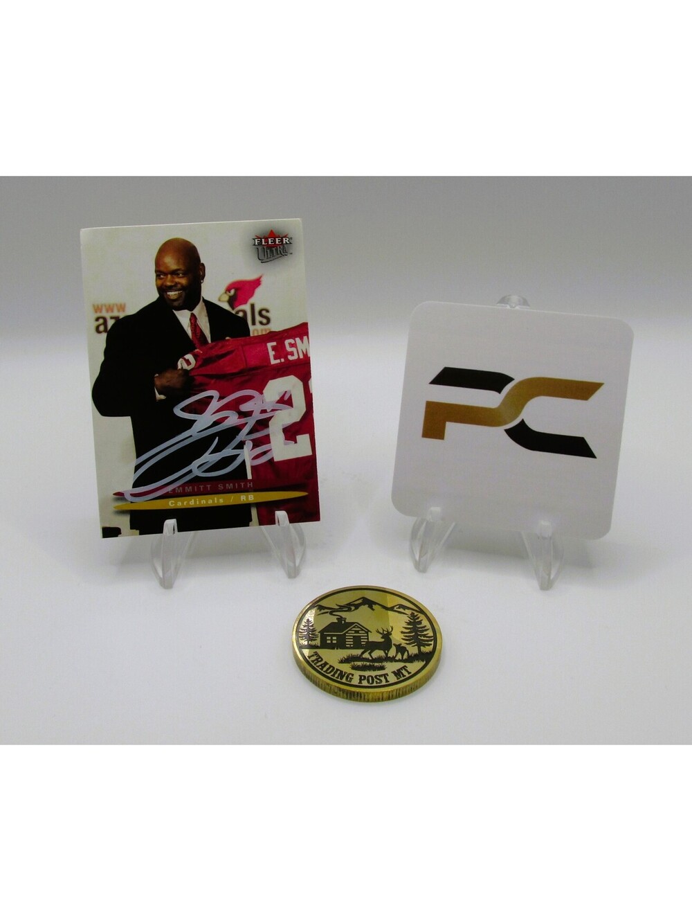 Emmitt Smith Signed Card With COA (PC484964) (Cardinals)